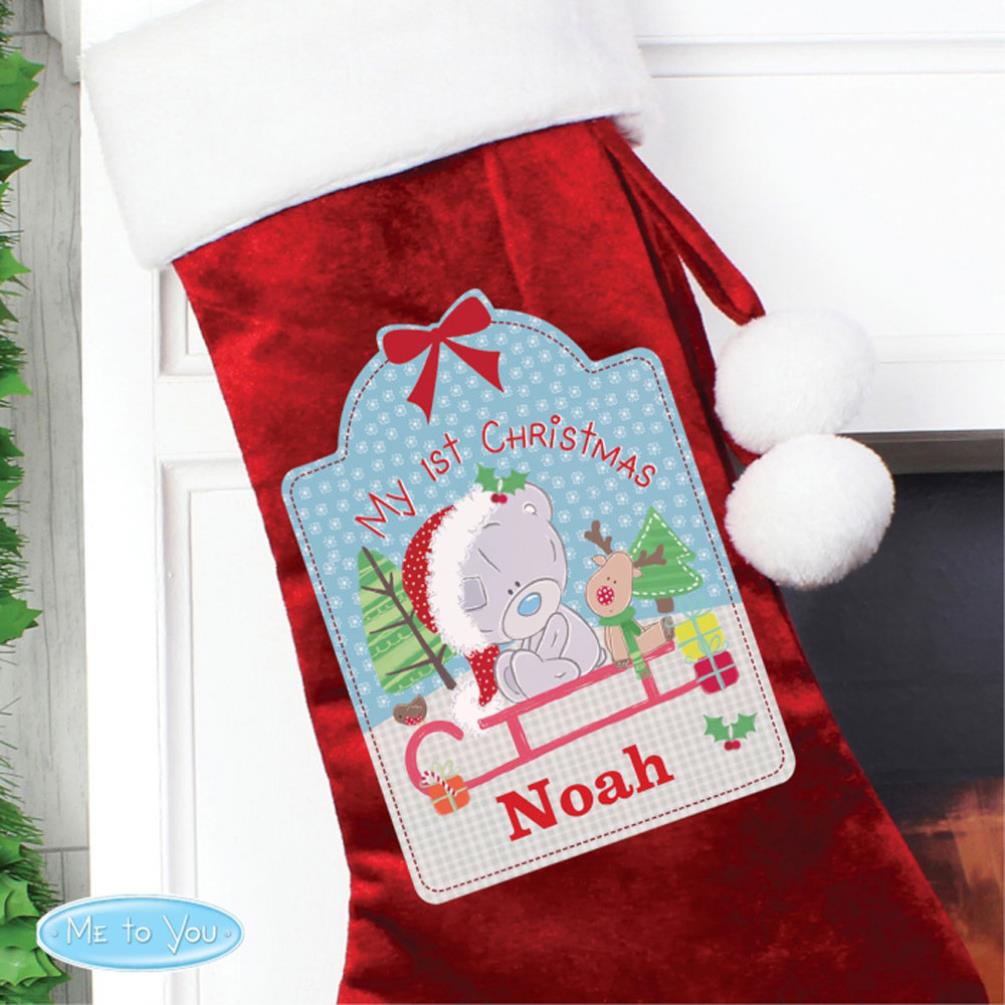 Personalised Tiny Tatty Teddy My 1st Christmas Luxury Stocking Extra Image 3